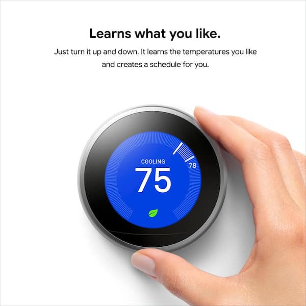 Nest T3021US Learning Thermostat Easy Temperature Control