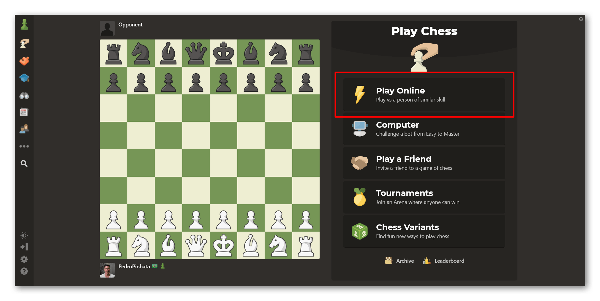 بازی شطرنج: Chess.com