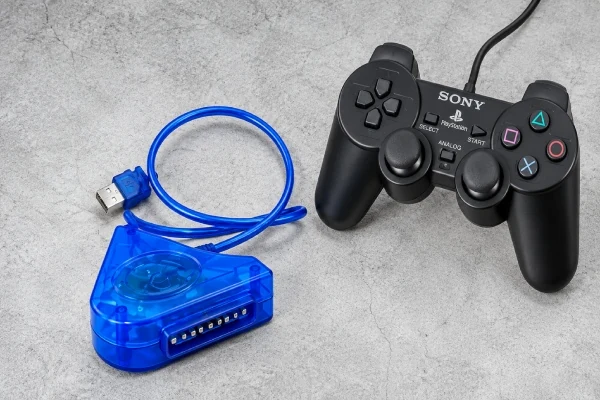 تبدیل دسته PS2 به USB با مبدل شفاف