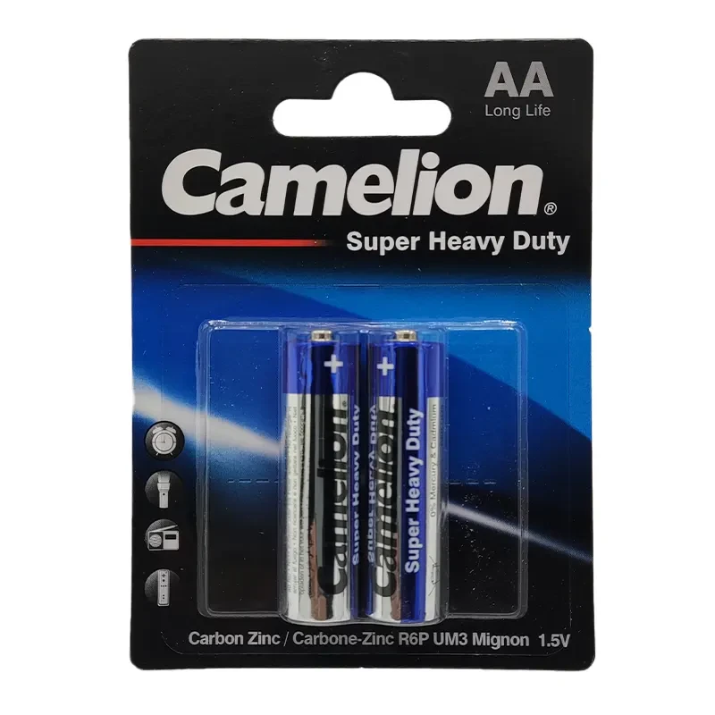 باتری قلمی کملیون مدل Super Heavy Duty بسته 2 عددی باتری قلمی کملیون مدل Super Heavy Duty بسته 2 عددی