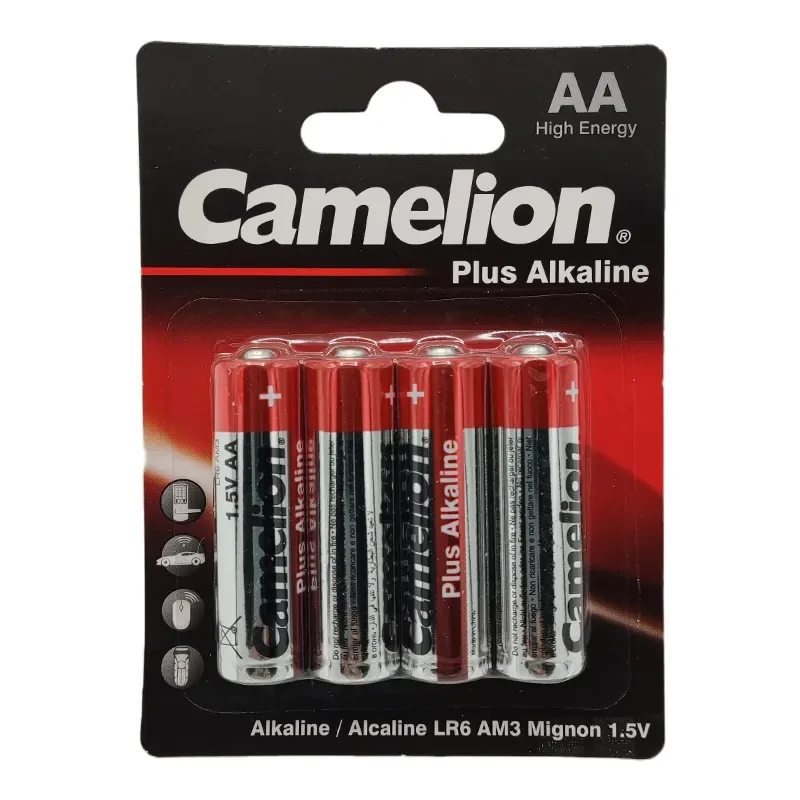 باتری قلمی کملیون مدل Plus Alkaline بسته 4 عددی باتری قلمی کملیون مدل Plus Alkaline بسته 4 عددی