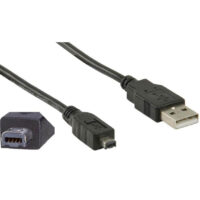 کابل USB TO MINI B طول 80 سانتی متری