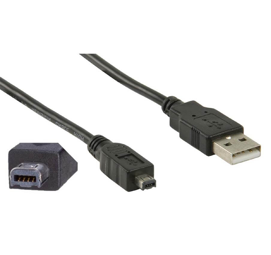کابل USB TO MINI B طول 80 سانتی متری