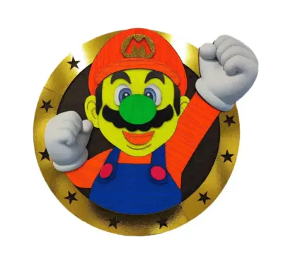 تابلو بلک لایت طرح سونیک Super Mario بزرگ