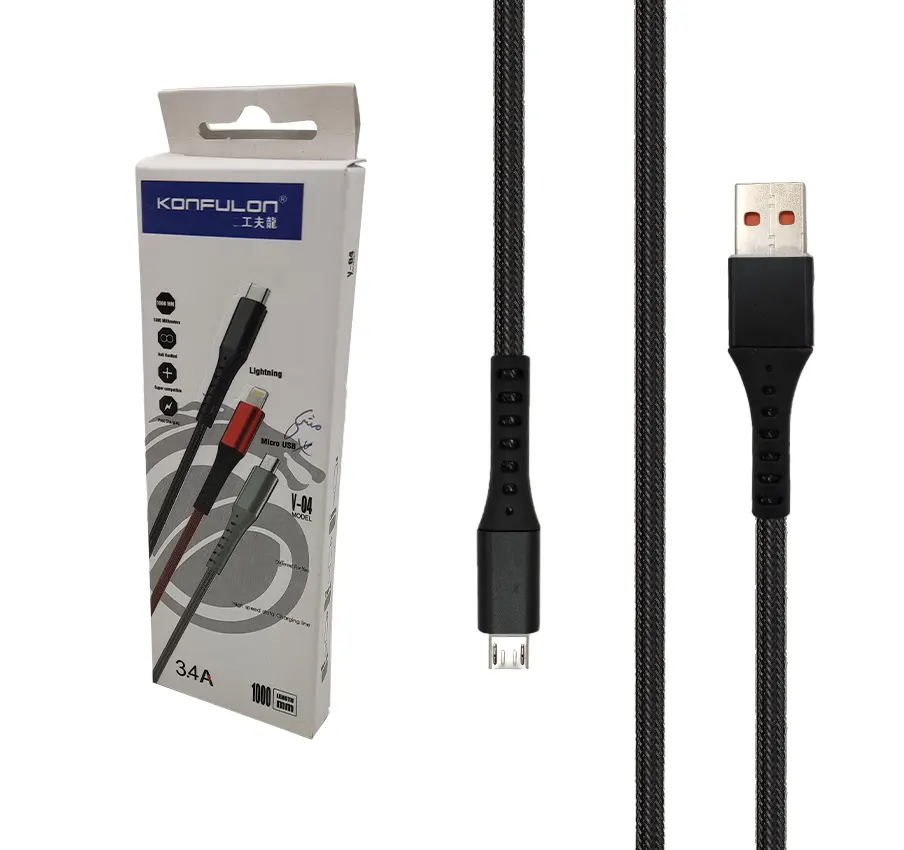 کابل شارژر Micro USB به Konfulon V-40