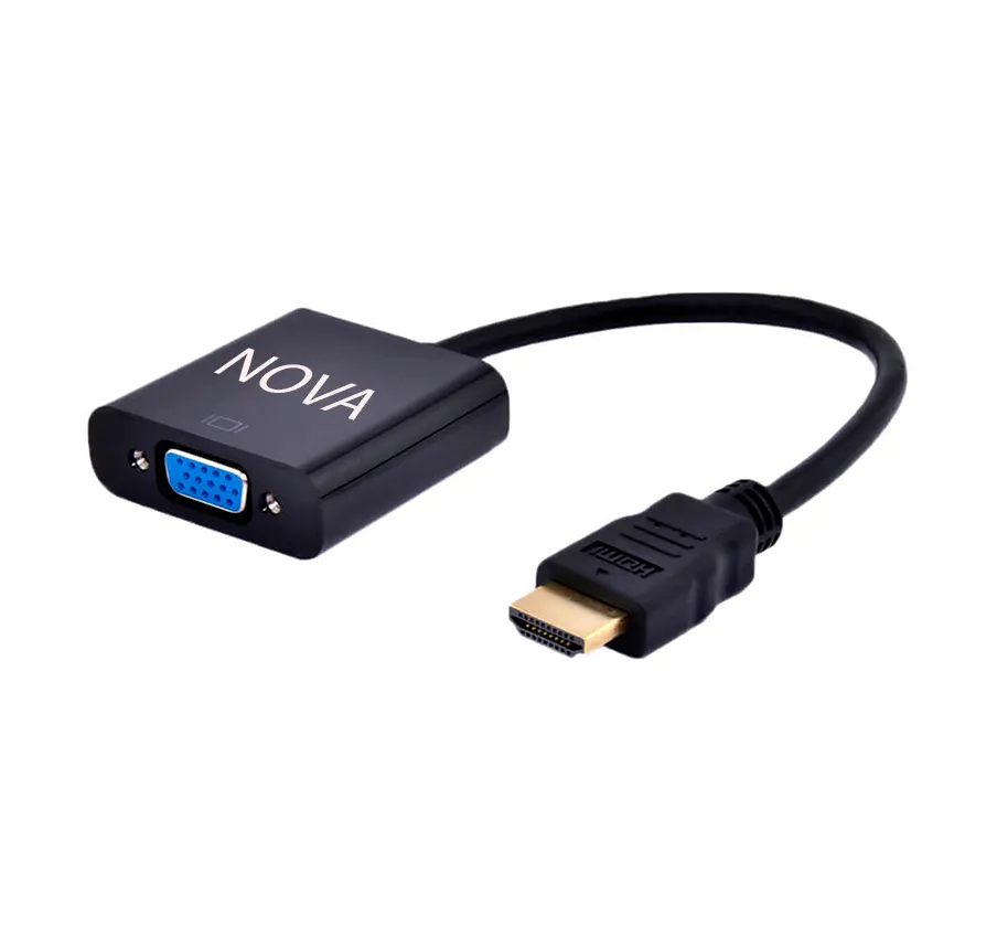 تبدیل HDMI به VGA + کابل صدا NOVA