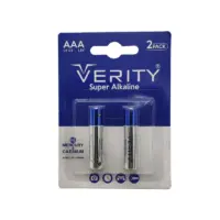 باتری نیم قلمی Verity AAA Super Alkaline بسته 2 عددی