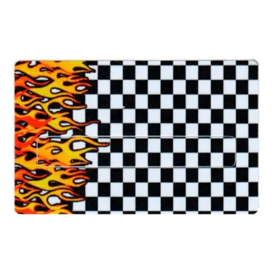استیکر کارت بانکی طرح Checkered Racing Flames