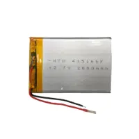 باتری لیتیوم پلیمر 3.7 ولت مدل 435166P ظرفیت 2800 میلی آمپر