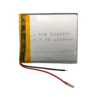 باتری لیتیوم پلیمر 3.7 ولت مدل 505060P ظرفیت 2500 میلی آمپر