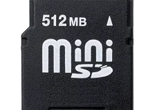 کارت حافظه miniSD ظرفیت 512 مگابایت