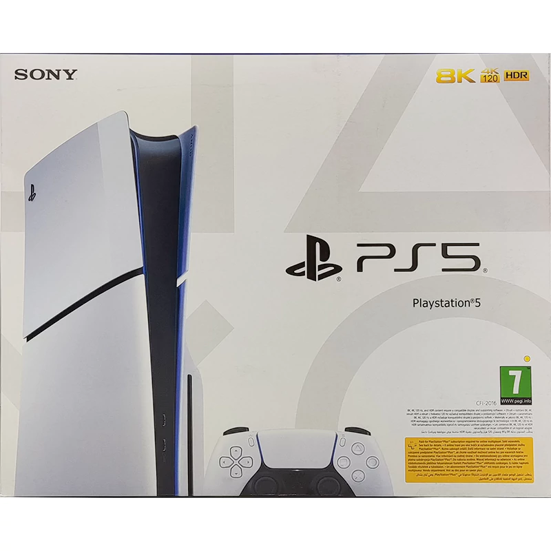 کارتن خالی پلی استیشن 5 اسلیم درایور دار کارتن خالی PS5 اسلیم درایو 1TB مدل CFI-2016