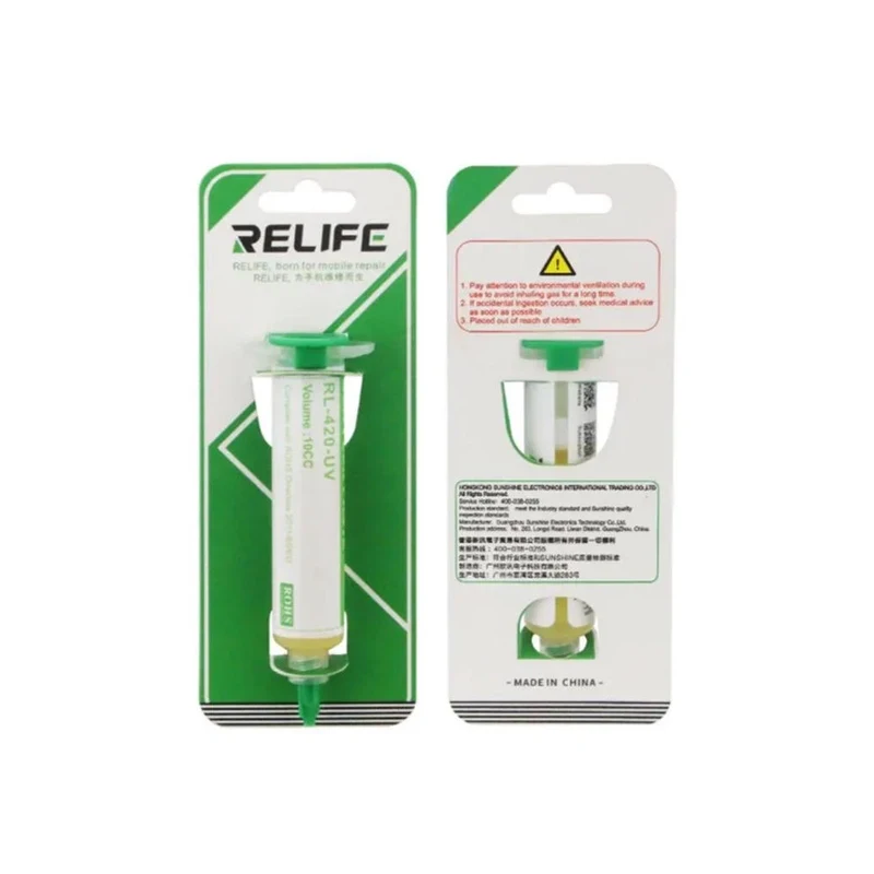 خمیر ریلایف RL-420-UV خمیر فلکس سرنگی ریلایف RL-420-UV