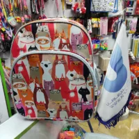 کوله پشتی فانتزی B1 مدل گربه های رنگی