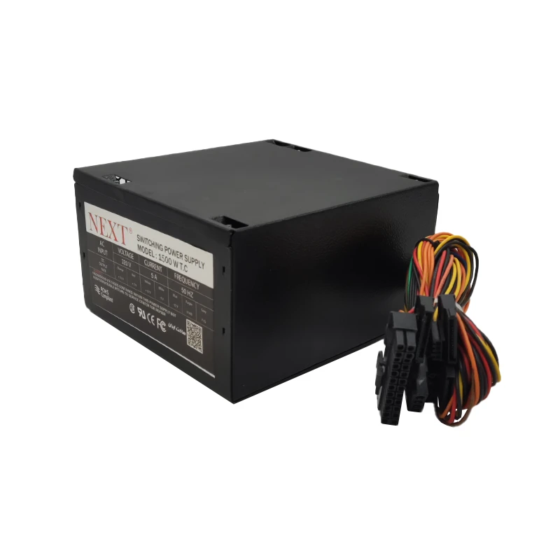 تغذیه کامپیوتر 1500 وات نکست 1500W T.C فن بزرگ منبع تغذیه کامپیوتر 1500 وات نکست 1500W T.C فن بزرگ