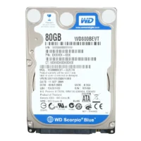 هارددیسک اینترنال وسترن دیجیتال آبی WD800BEVT ظرفیت 80 گیکابایت