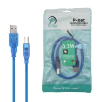 کابل پرینتر USB 2.0 پی نت آبی طول 0.5 متر