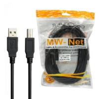 کابل پرینتر USB 2.0 ام دبلیو نت طول 5 متر