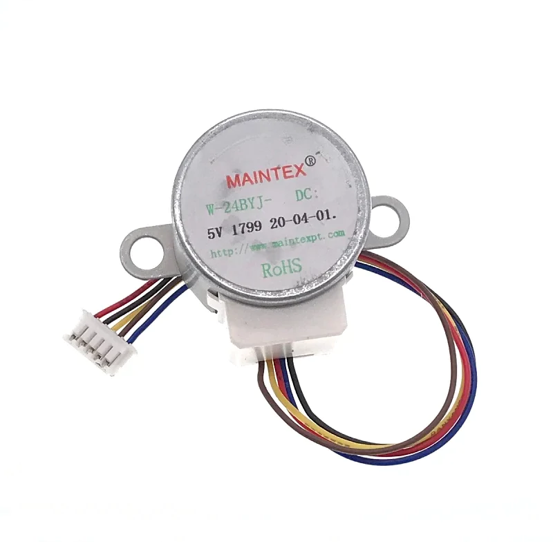 111 موتور گیربکس دار 6 دور 5 ولت Maintex مدل W-24BYJ