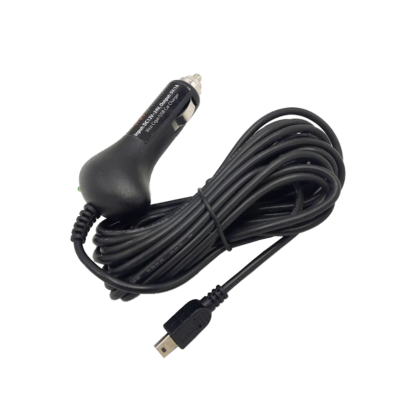 شارژر فندکی 5 ولت 1 آمپر کارتخوان مدل Mini USB کابل 4 متری شارژر فندکی 5 ولت 1 آمپر کارتخوان مدل Mini USB کابل 4 متری